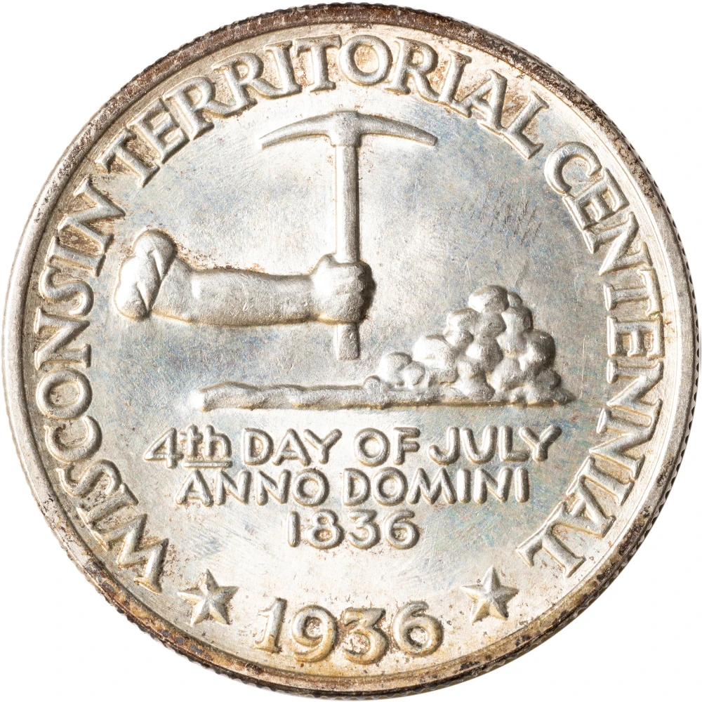 MS-62 or Finer 1936 Wisconsin Half Dollar