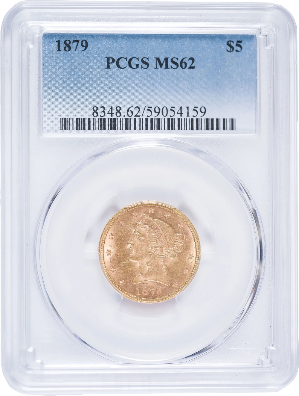 PCGS MS-62 1879 $5 Gold Liberty