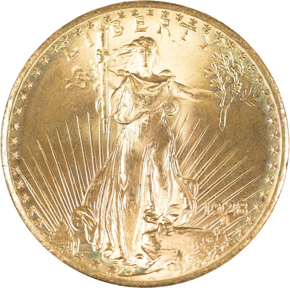 Gem+ MS-66 1928 Gold $20 St.Gaudens