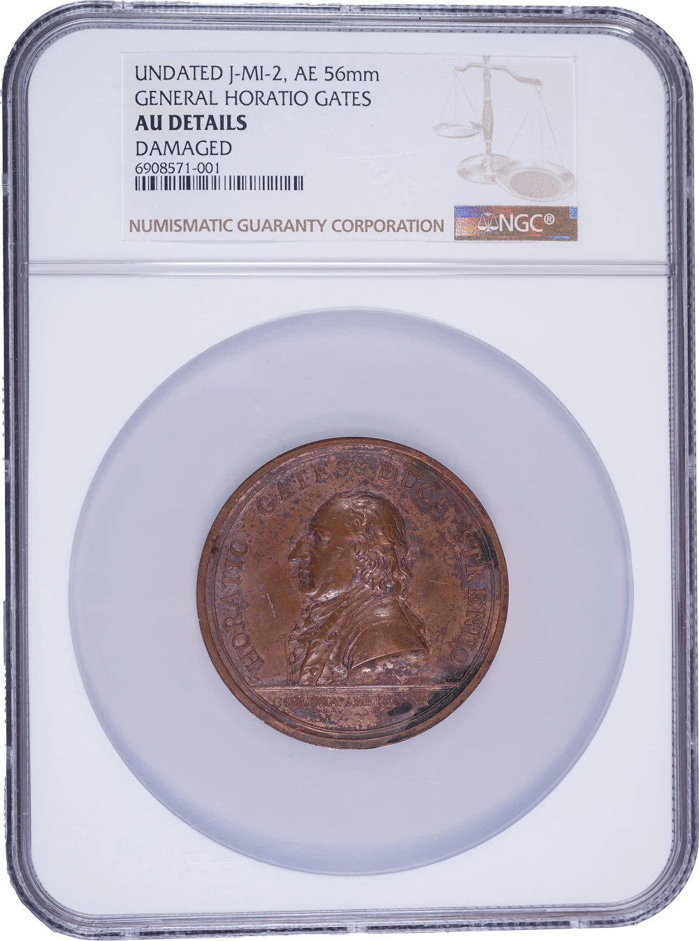 NGC AU Details Horatio Gates Medal