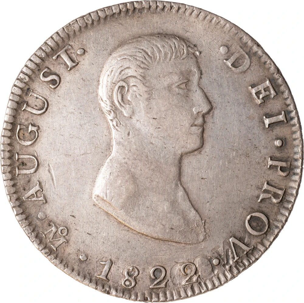Mexico. Iturbide Period. EF-40 1822-JM 8 Reales