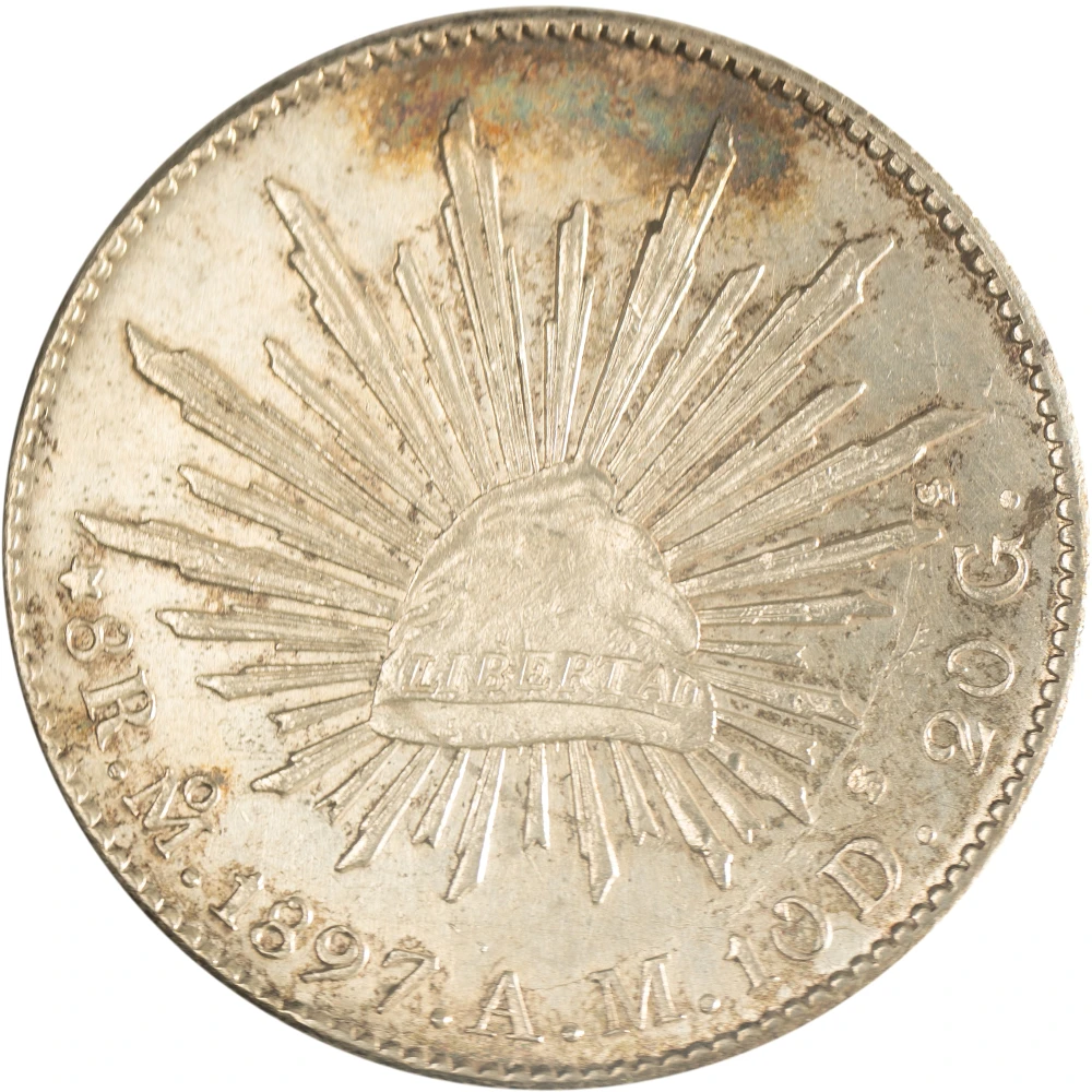 Mexico. 2nd Republic. AU 1897-AM 8 Reales