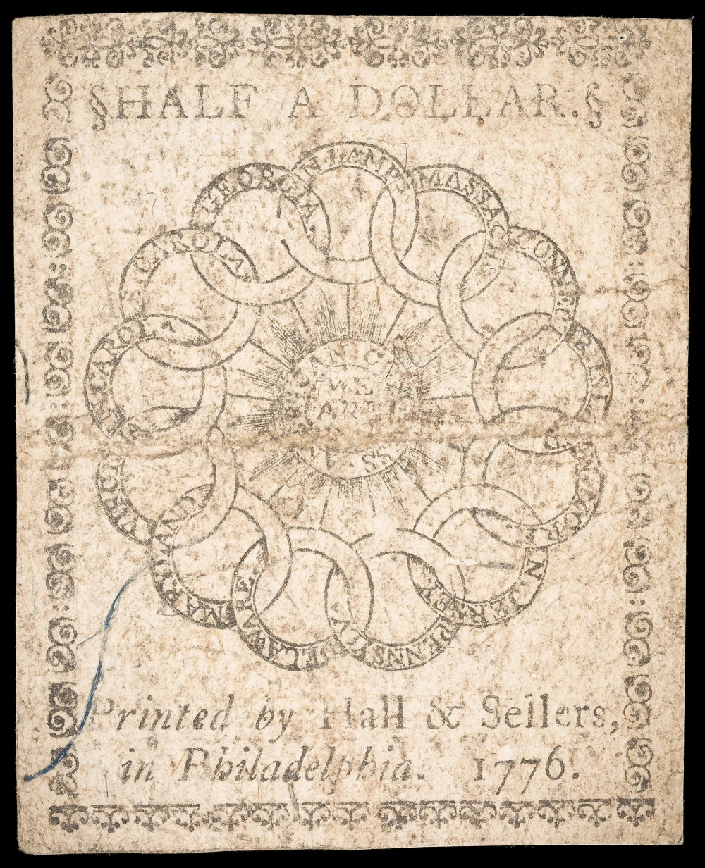 VF 1776 $1/2 Continental Currency
