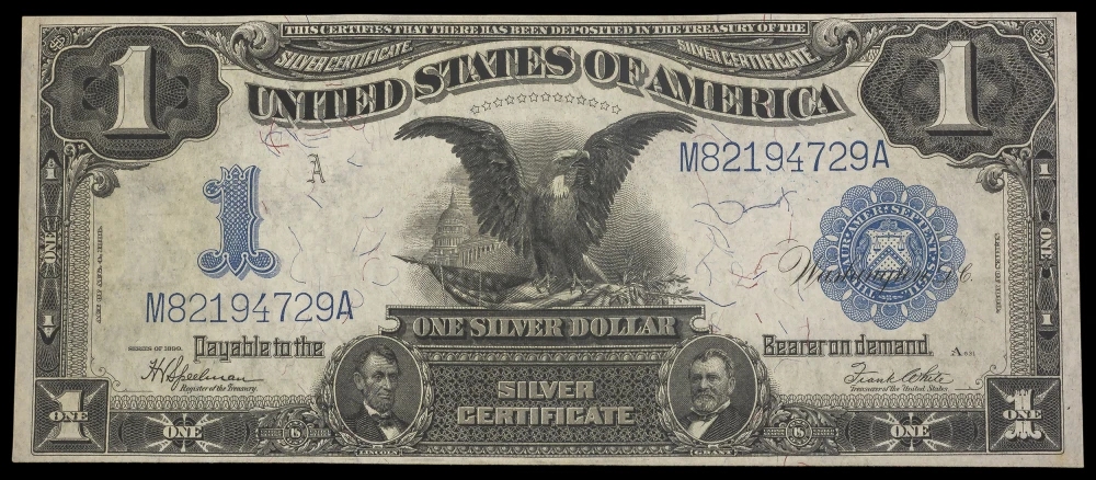 Crisp UNC 1899 Balck Eagle $1