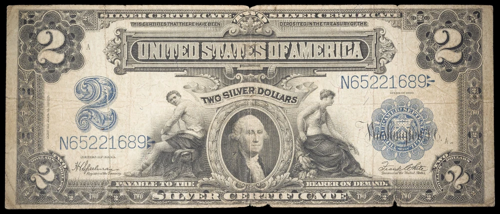 Fine 1899 $2 Silver Certificate