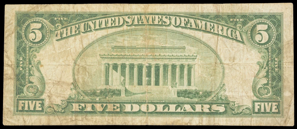 VF 1929 Methuen MA $5 National 