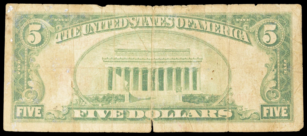 Fine Low Serial Number 1929 Tilton NH $5 National