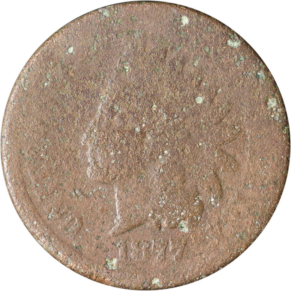 Filler 1877 Indian Cent