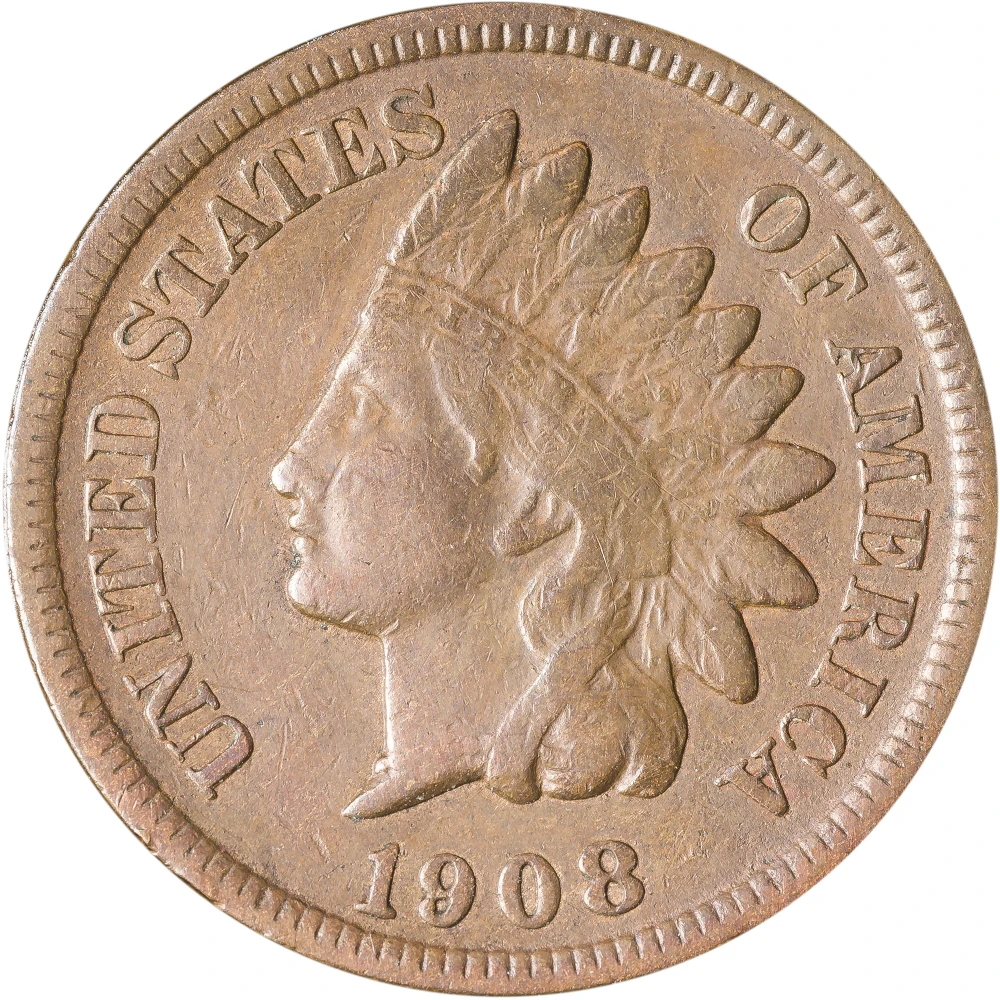 VF Details 1908-S Indian Cent