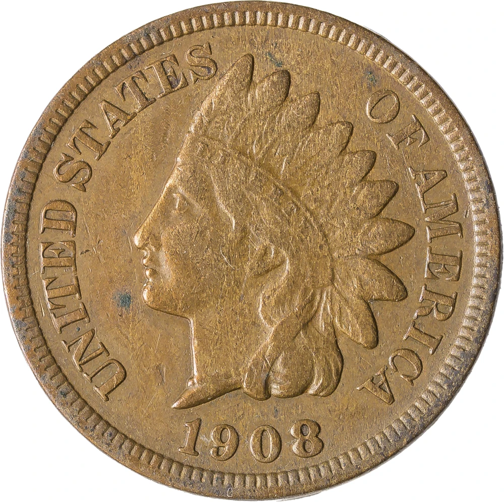 EF Details 1908-S Indian Cent