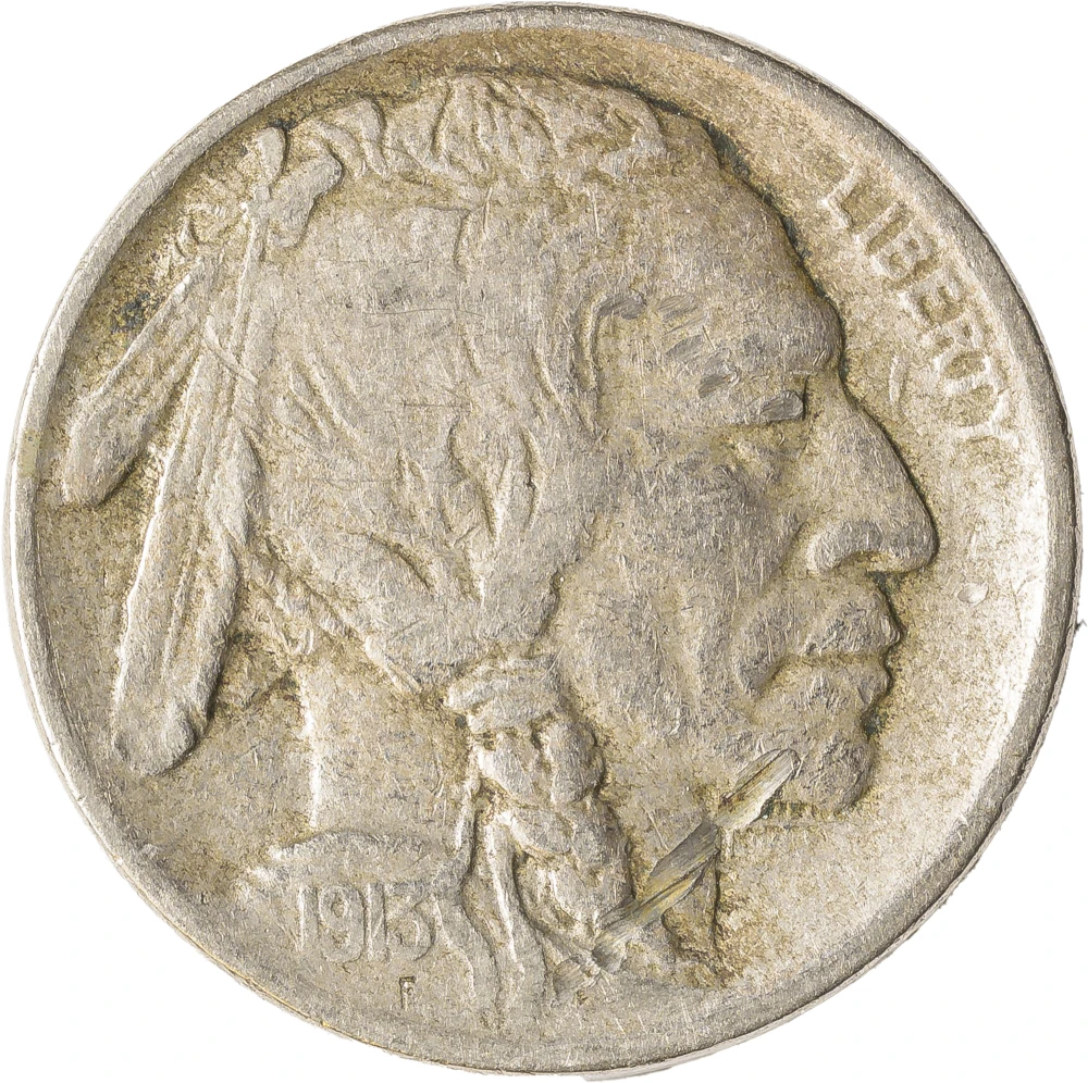 VF-EF Details 1913-S TII Buffalo Nickel