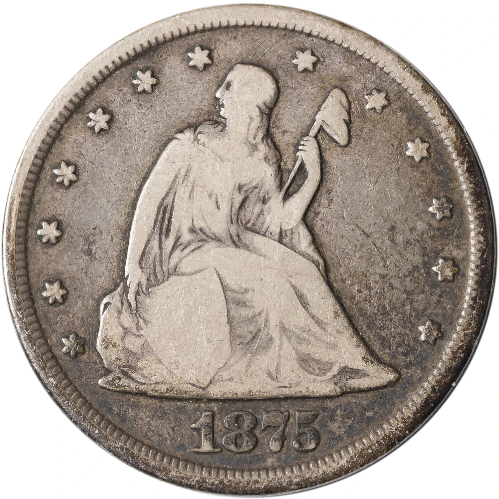 VG-8 1875-CC Twenty Cent Piece