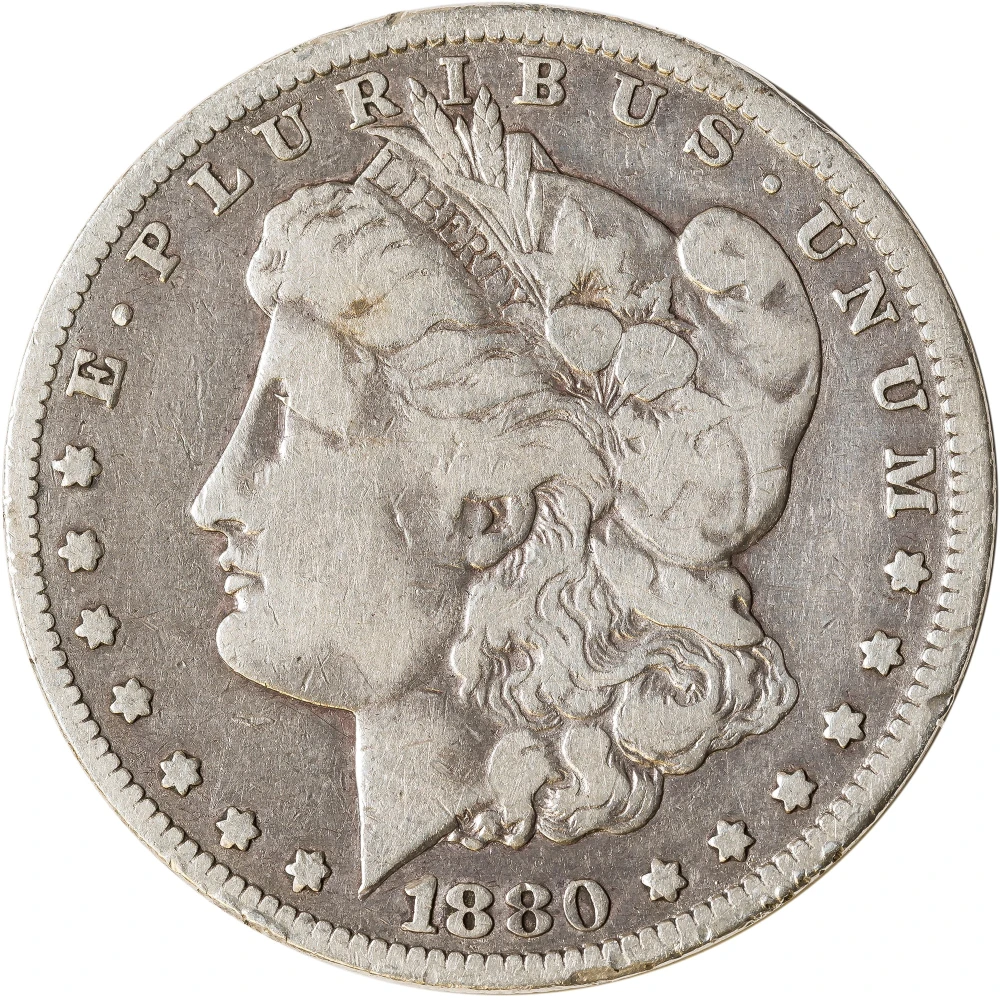 F-12 1880-CC Morgan Dollar