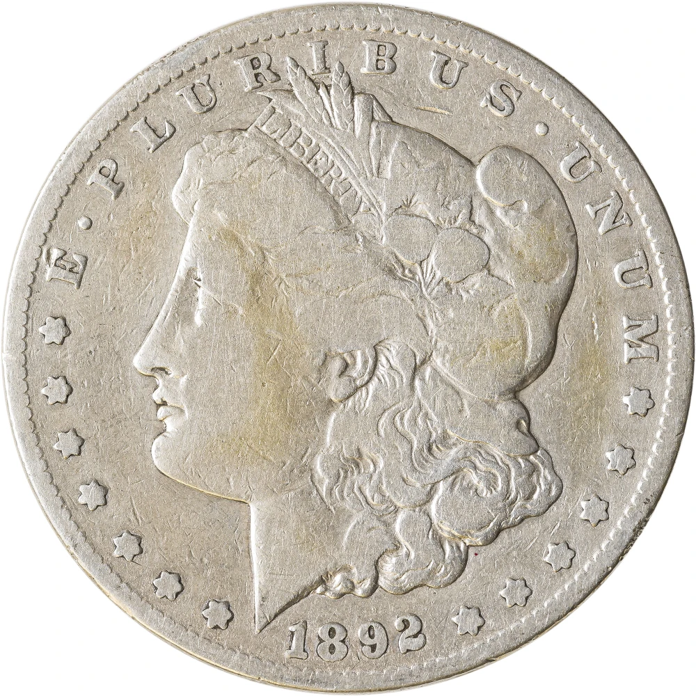 F-12 1892-CC Morgan Dollar