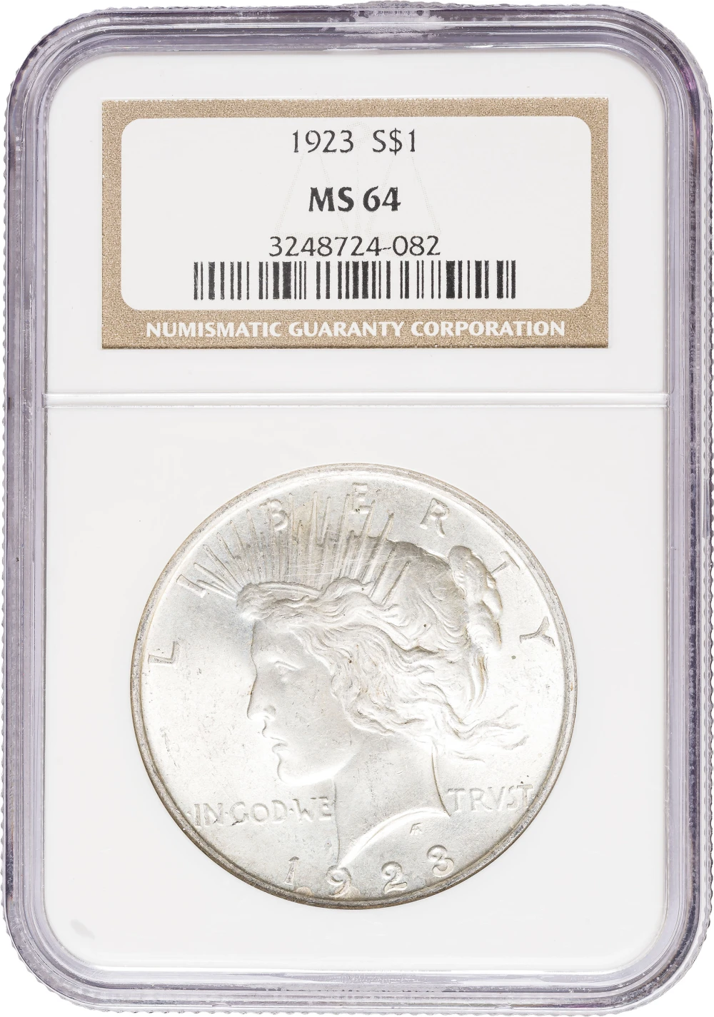 NGC MS-64 1923 Peace Dollar