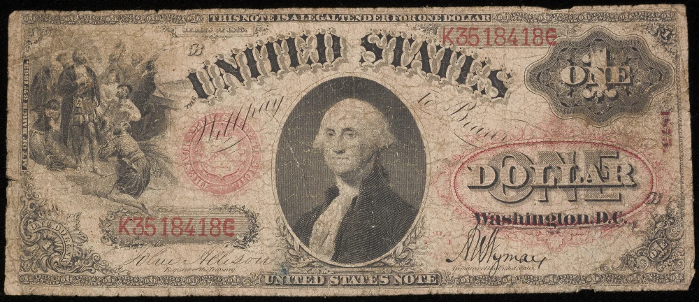 VG 1875 $1 U.S. Note