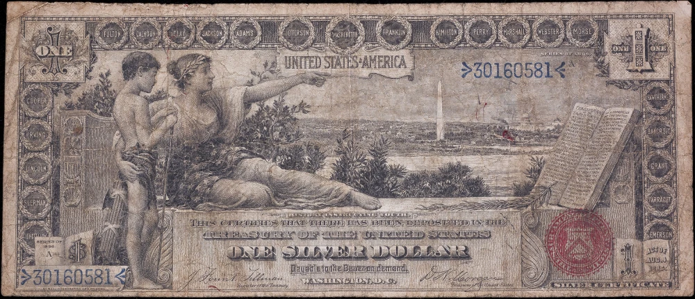 Fine 1896 $1 Educational