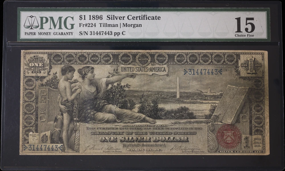 PMG F-15 1896 $1 Educational
