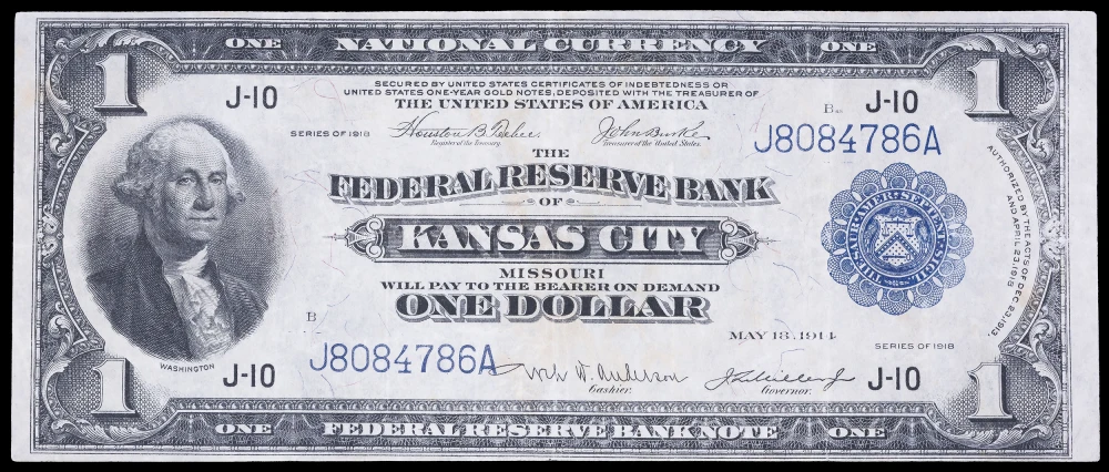EF 1918 $1 FRBN