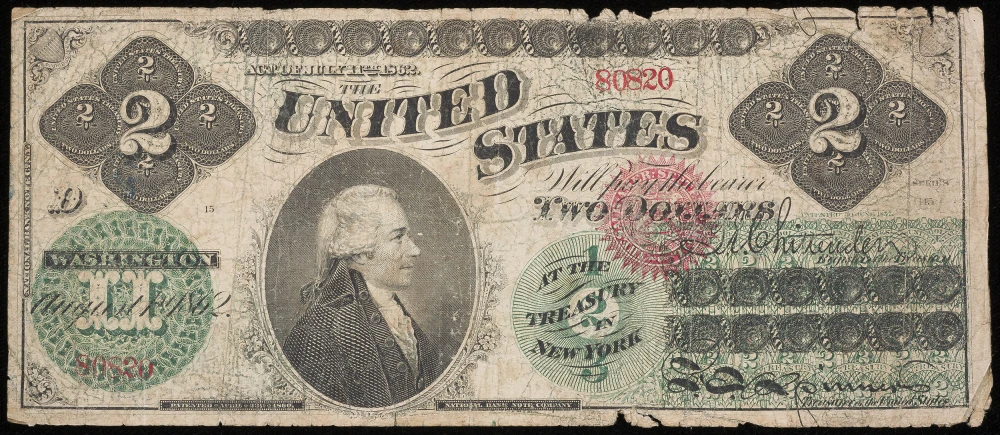 G-VG 1862 $2