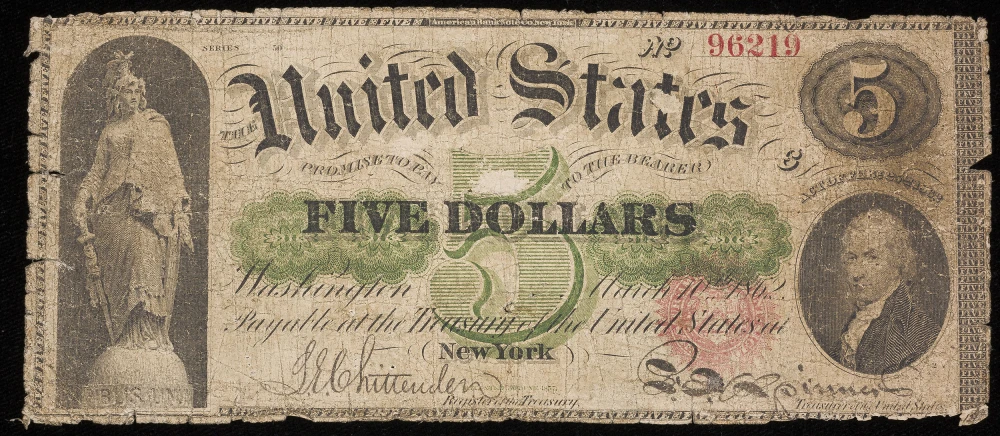 G-VG 1862 $5