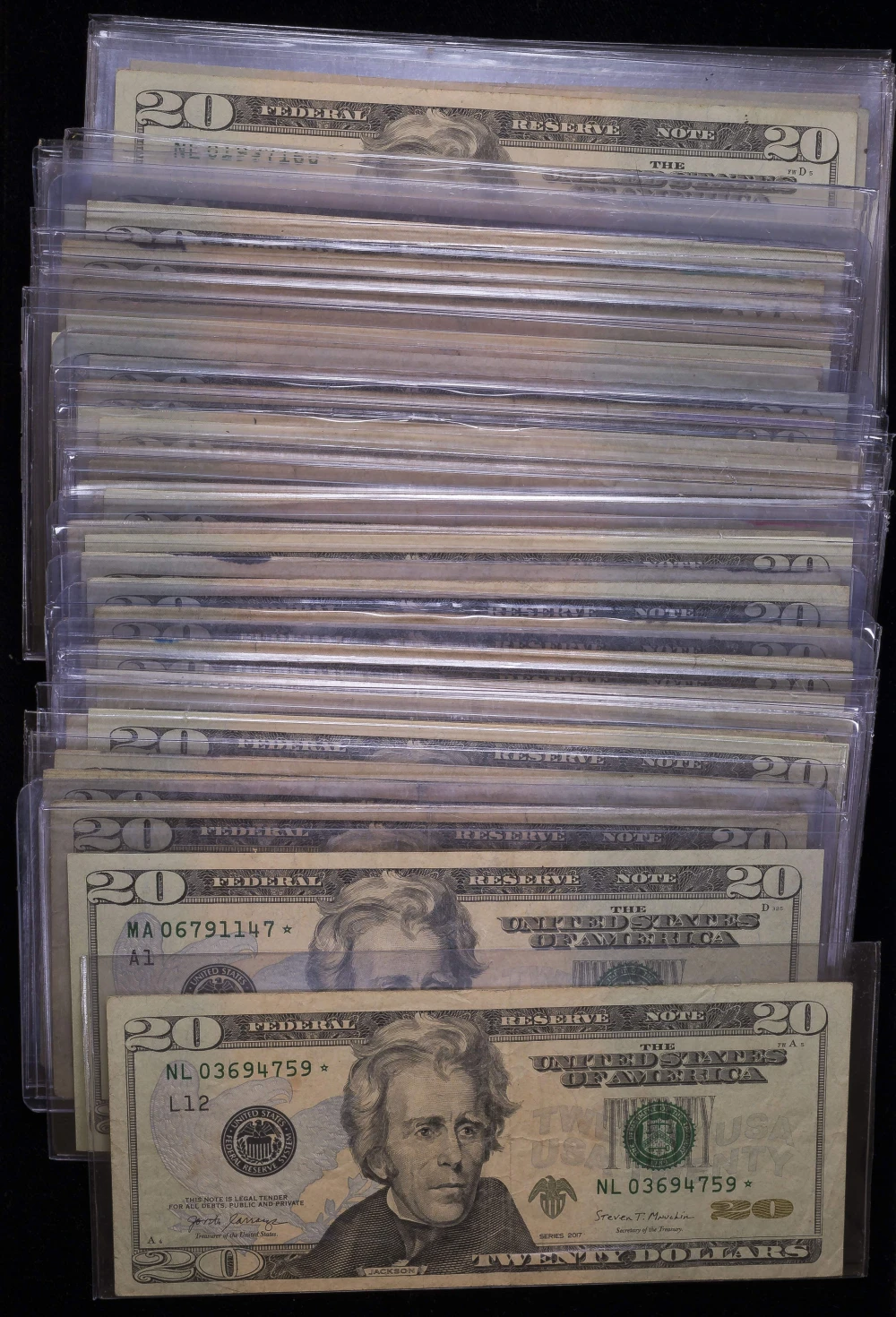 50 Pcs $20 FRN Star Notes