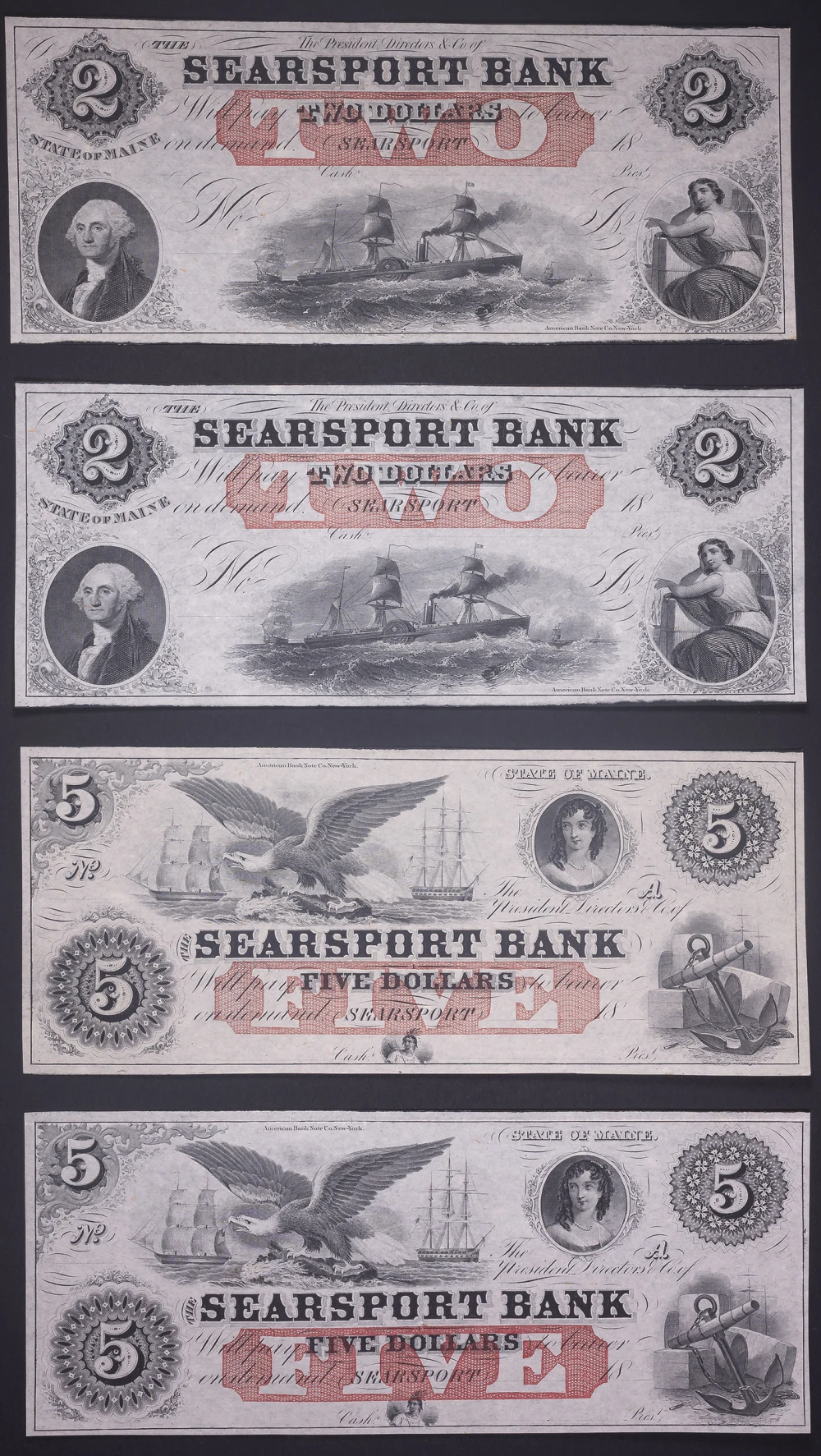Maine. Searsport. Searsport Bank Quartet