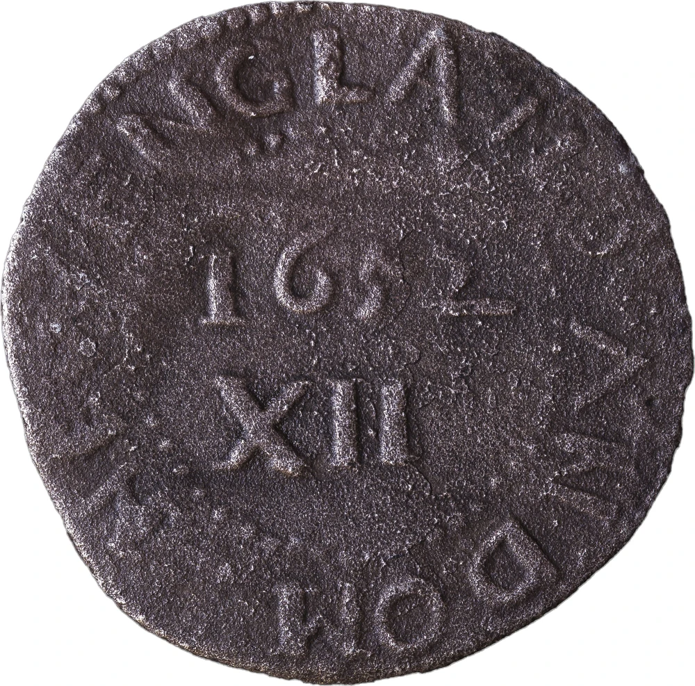 VF Sea Salvaged Mass 1652 Oak Tree Shilling