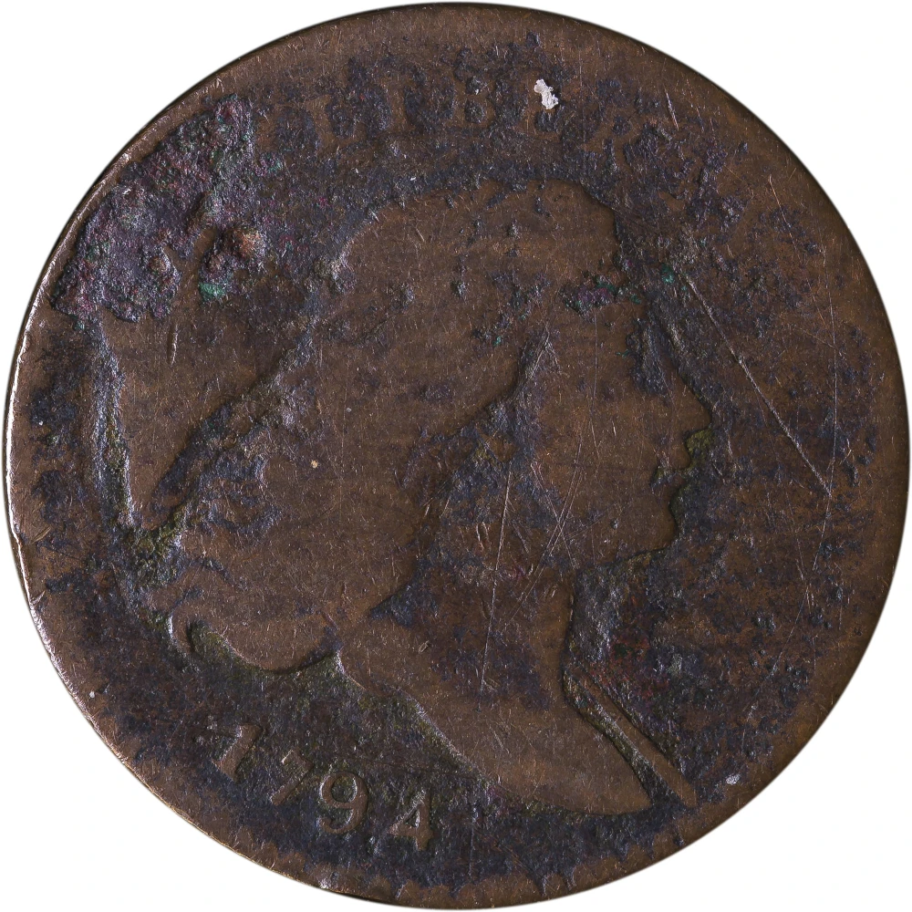 VG Details 1794 Half Cent