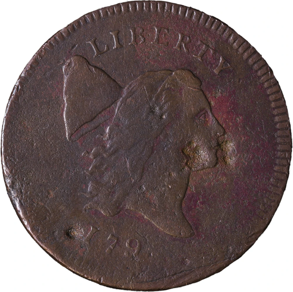 VF Details 1795 Half Cent