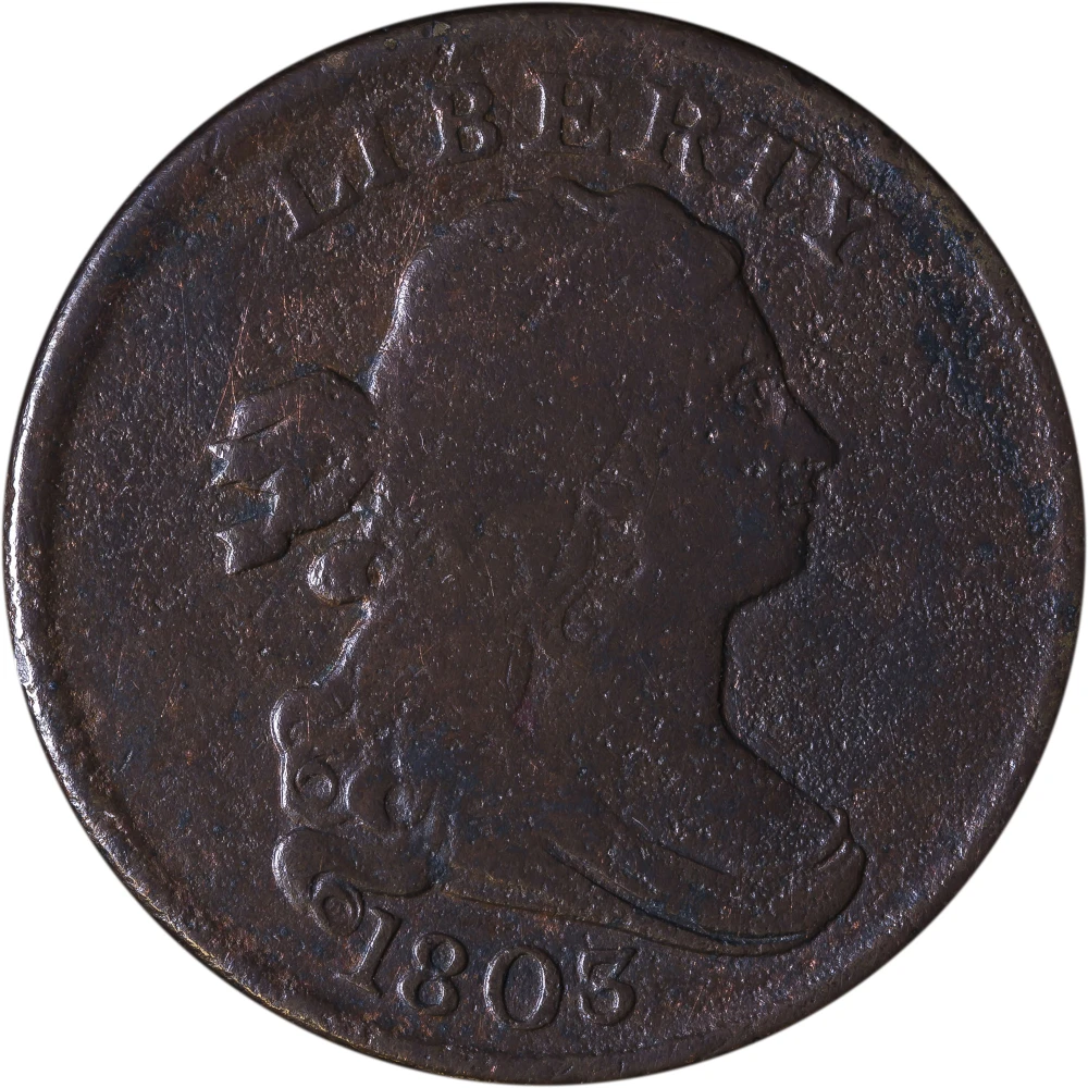 F-12 Details 1803 Half Cent