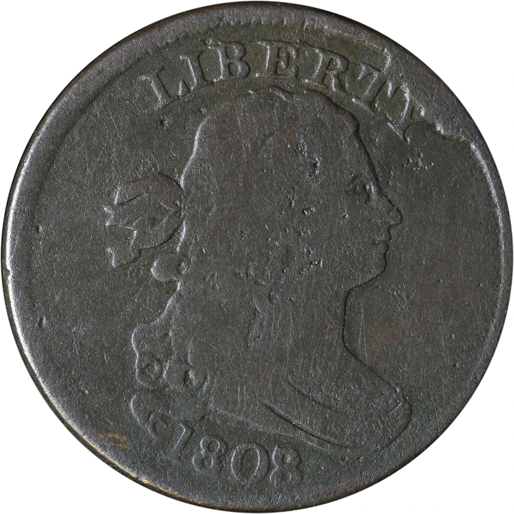 VG-10 Details 1808/7 Half Cent