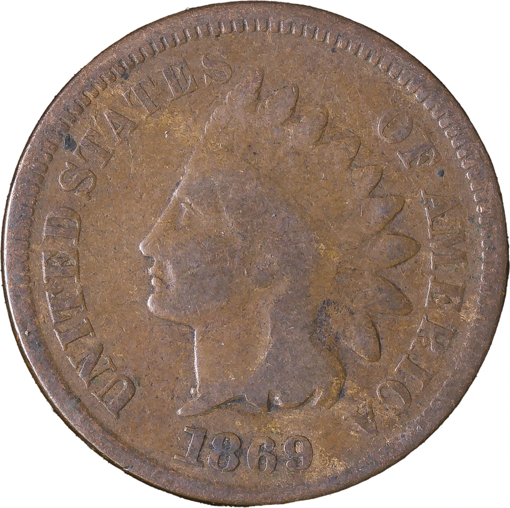 G+-6 1869 Indian Cent