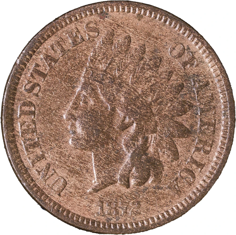 VF-35 Details 1872 Indian Cent