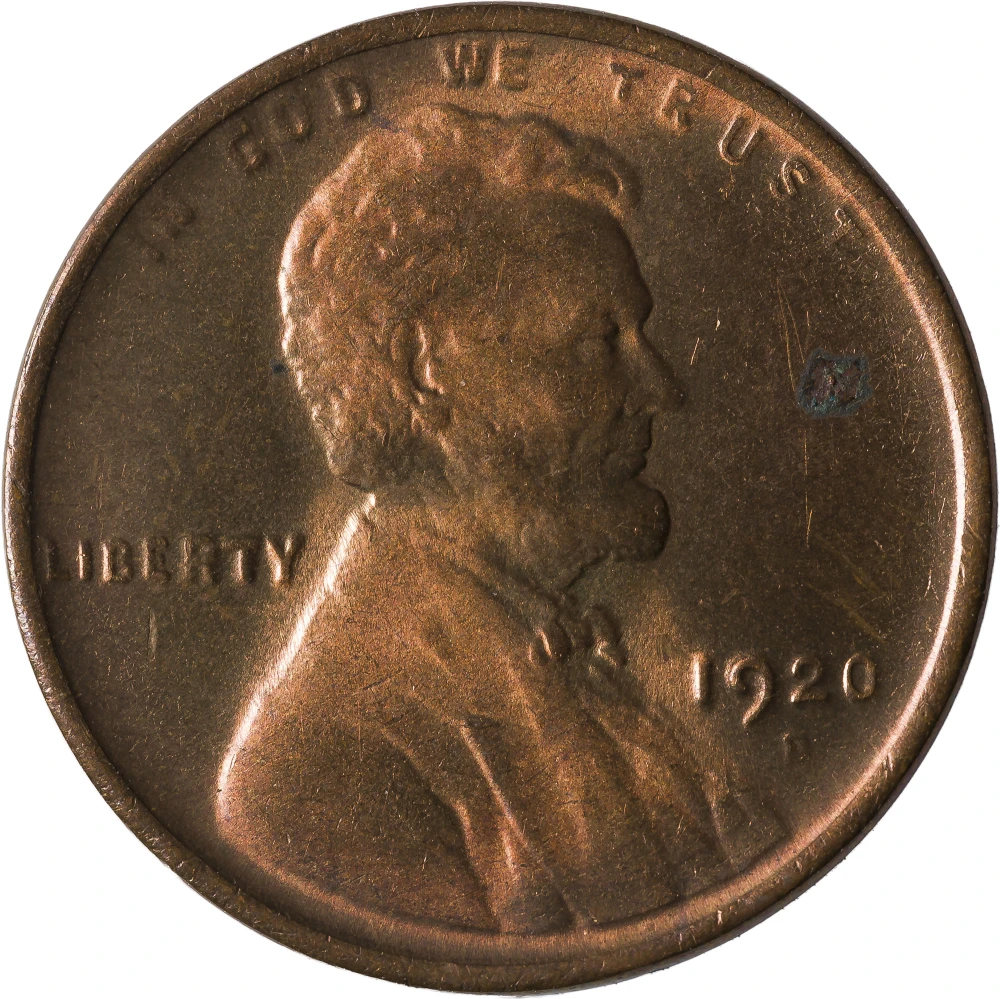 BU-60 RB 1920-D Lincoln Cent