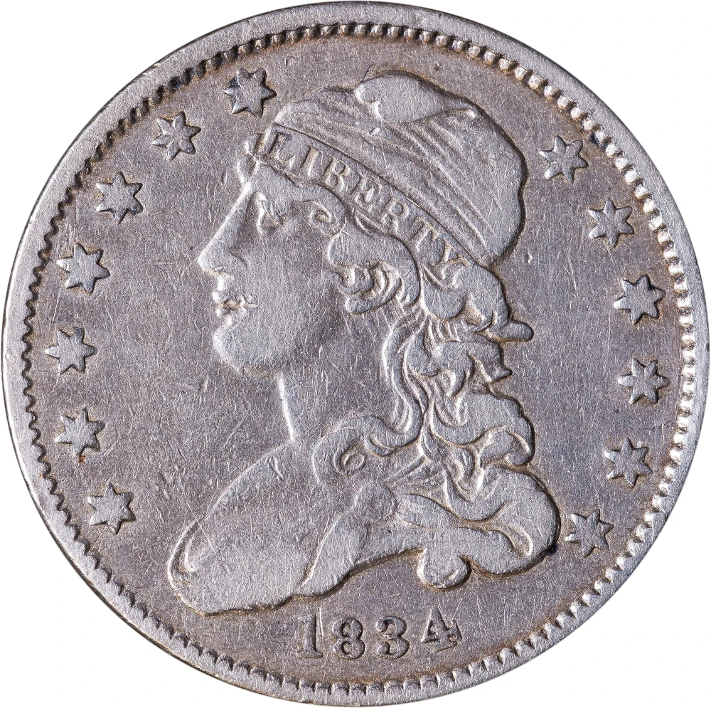 VF-25 1834 Bust Quarter