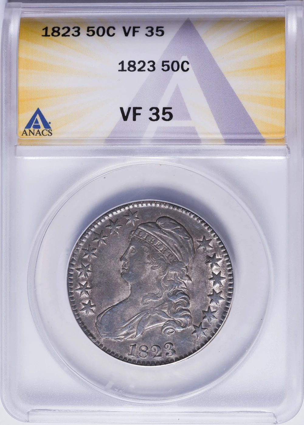 ANACS VF-35 1823 Bust Half
