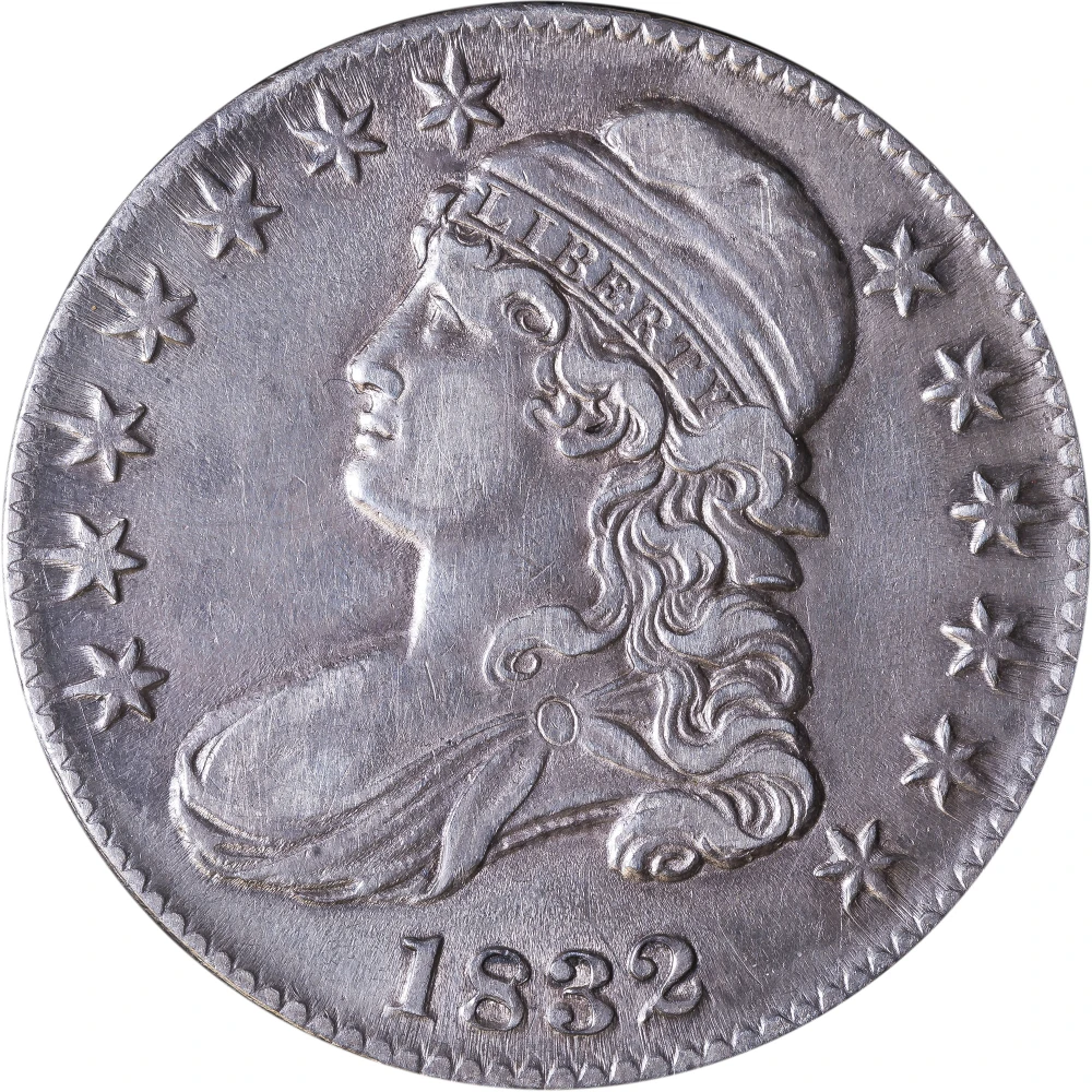 AU-50 1832 Bust Half
