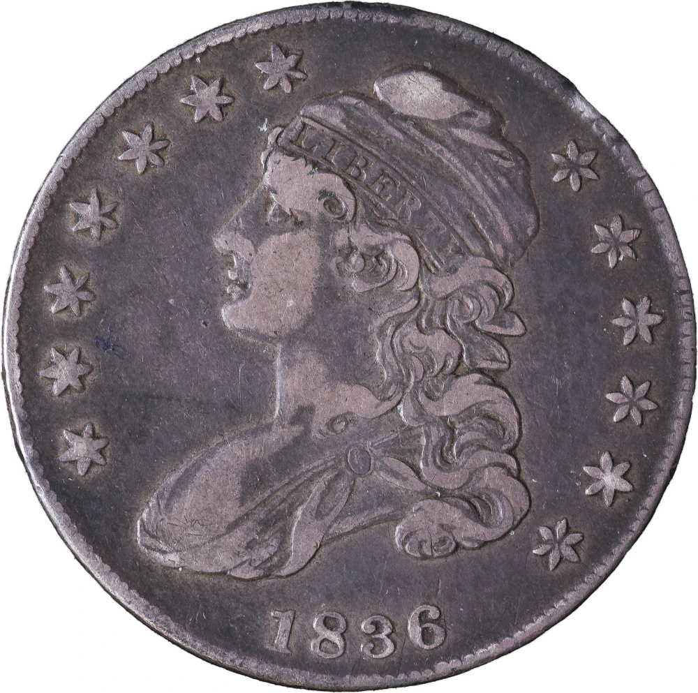 VF-25 1836 Bust Half