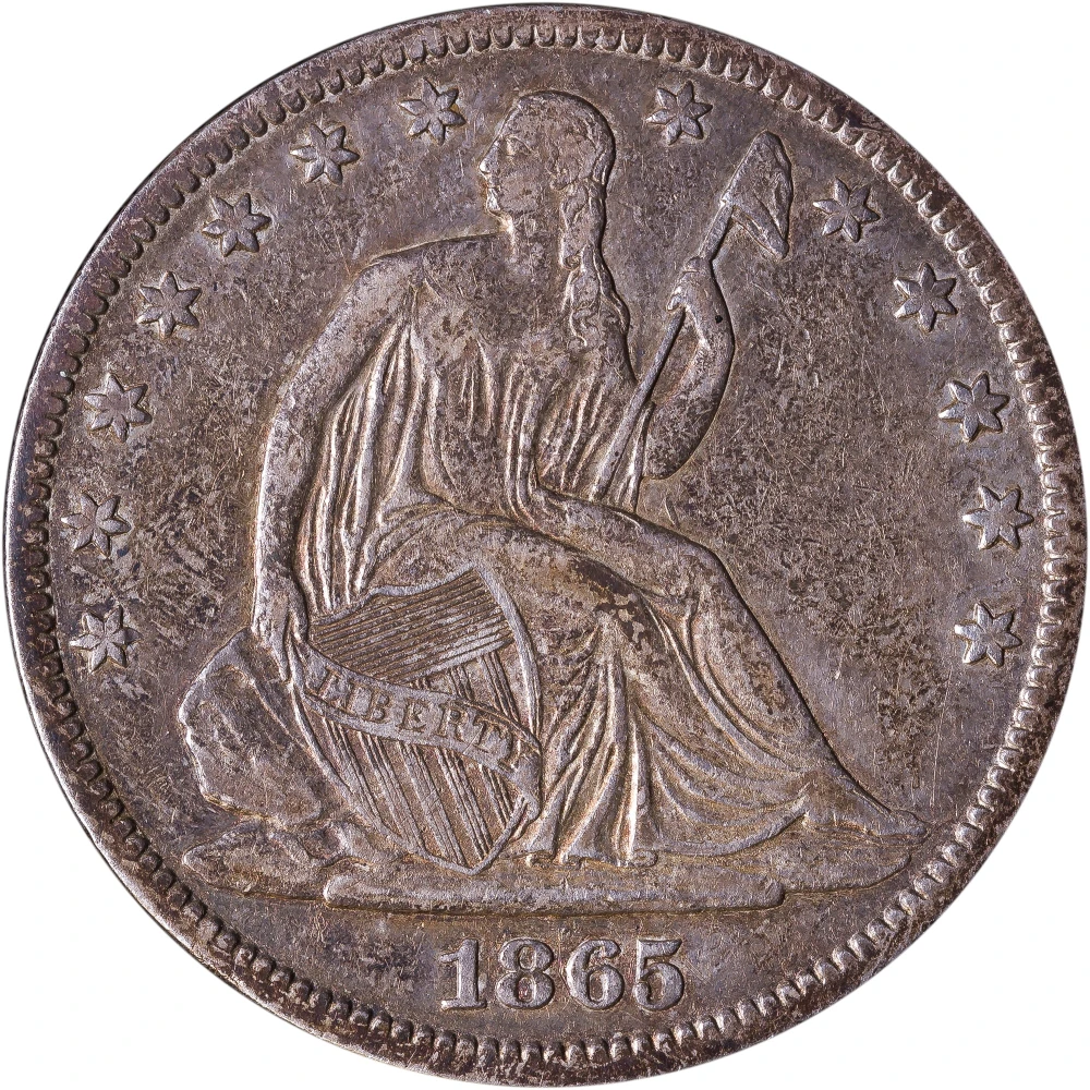 EF-40 1865 Seated Half