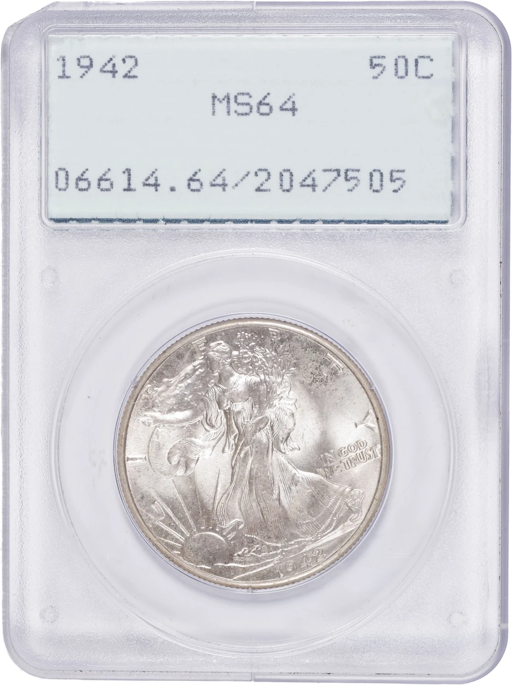 PCGS MS-64 1942 Walking Liberty Half