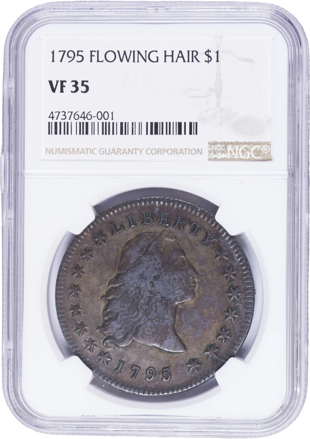 NGC VF-35 1795 Bust Dollar