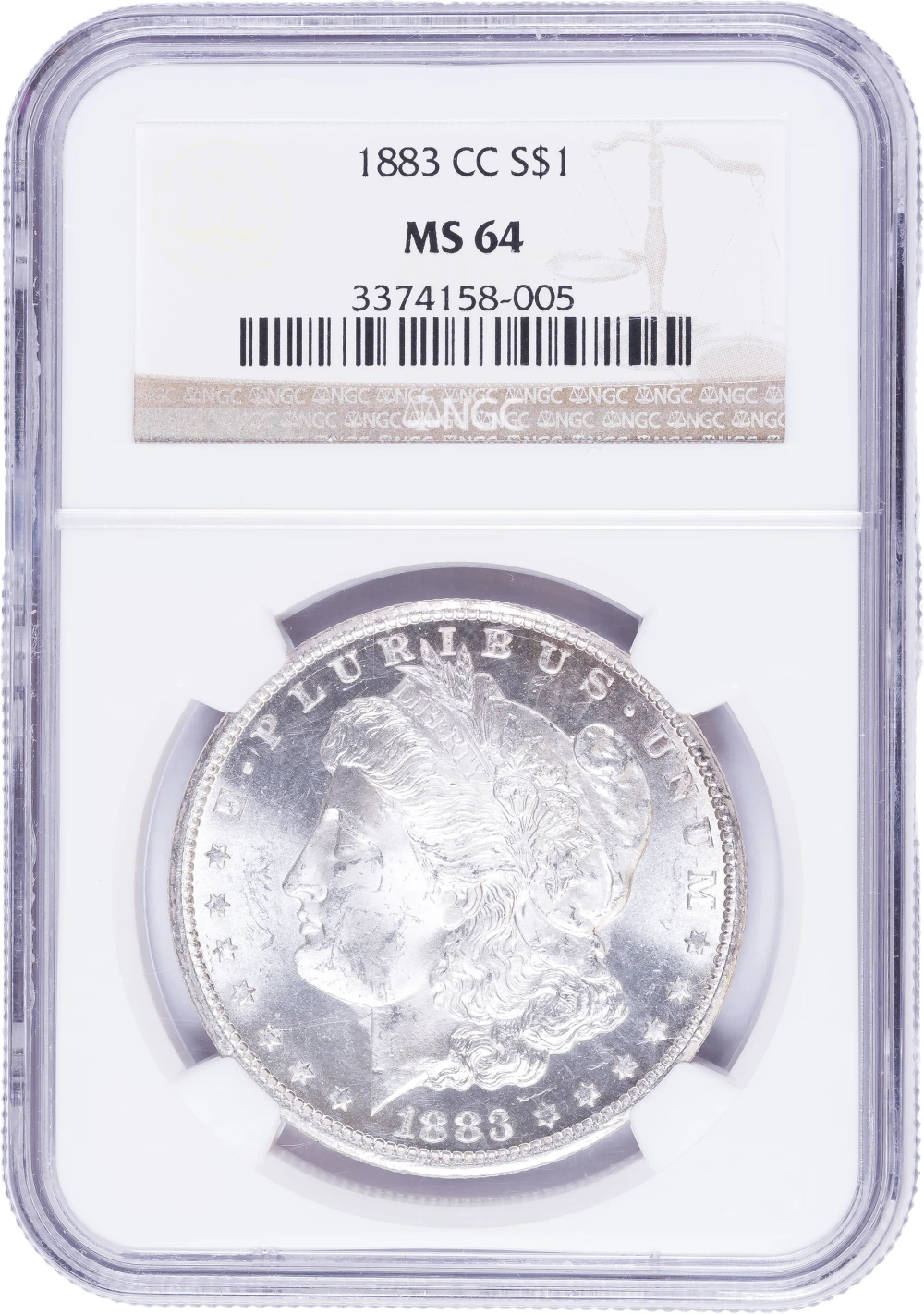 NGC MS-64 1883-CC Morgan Dollar