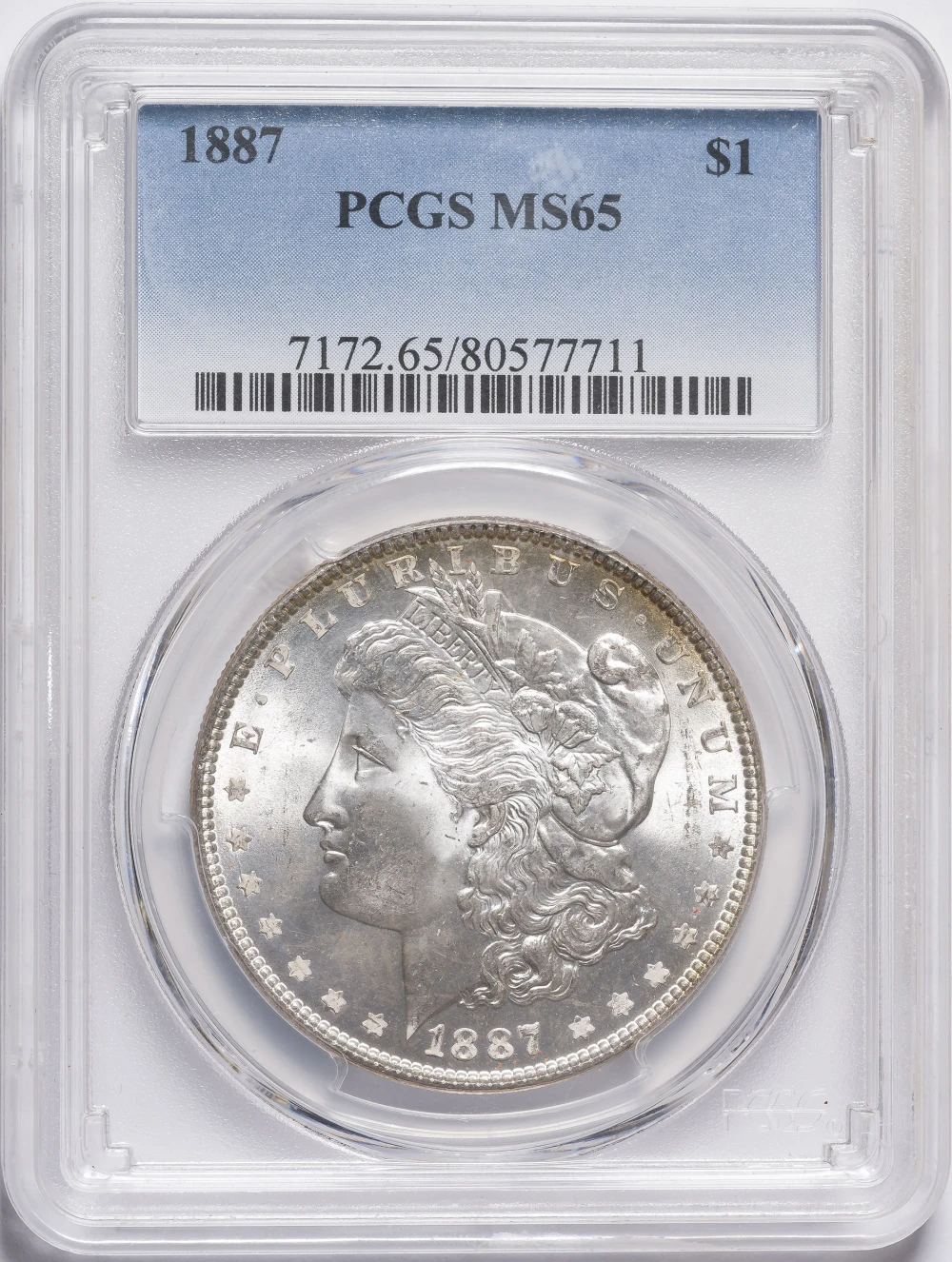 PCGS MS-65 1887 Morgan Dollar