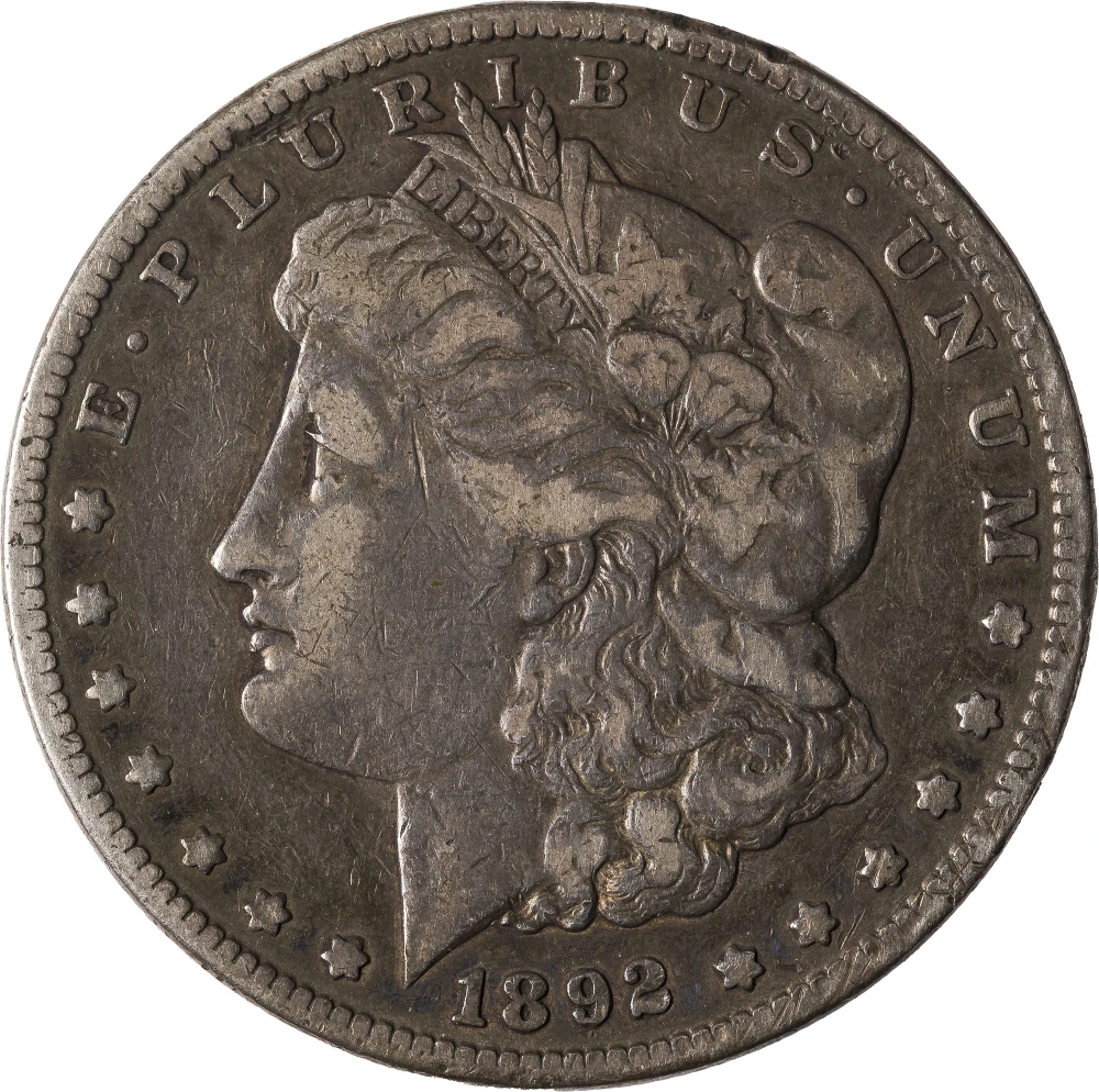 VF-20 1892-CC Morgan Dollar
