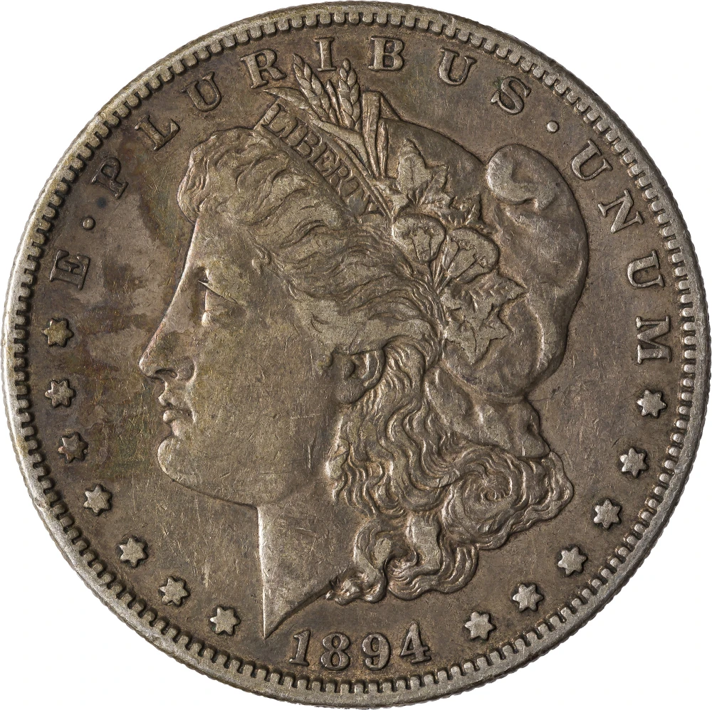 EF-40 1894-S Morgan Dollar