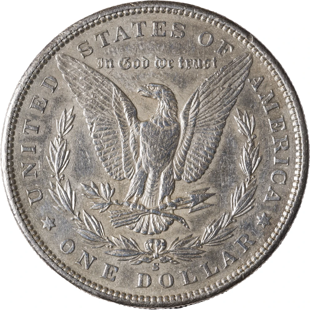 AU-50 1900-S Morgan Dollar