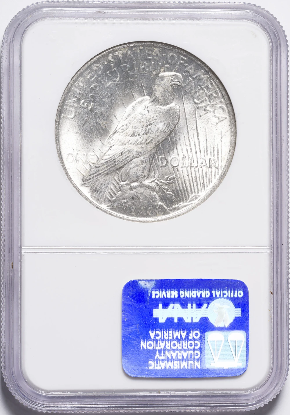 NGC MS-65 1922 Binion Collection Peace Dollar