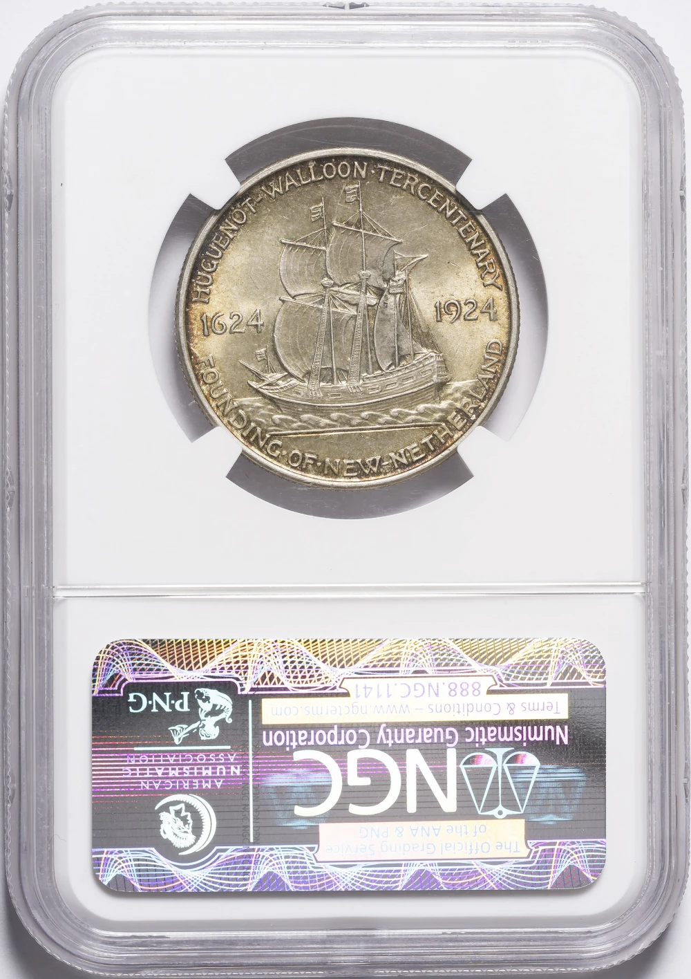 NGC MS-64 Huguenot Commemorative