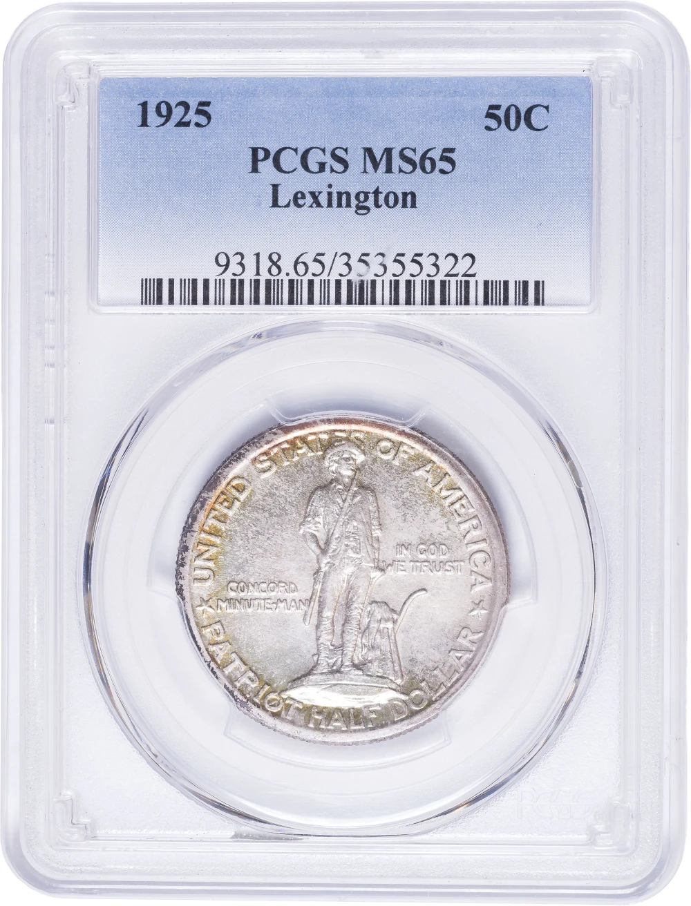 PCGS MS-65 1925 Lexington Commemorative